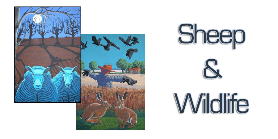 Art by Dean Ashby - Blue sheep, wildlife and abstracts